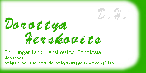 dorottya herskovits business card